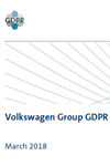 Volkswagen Seminar GDPR Slides