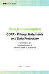 Training Guide Privacy Statements - Data Protection